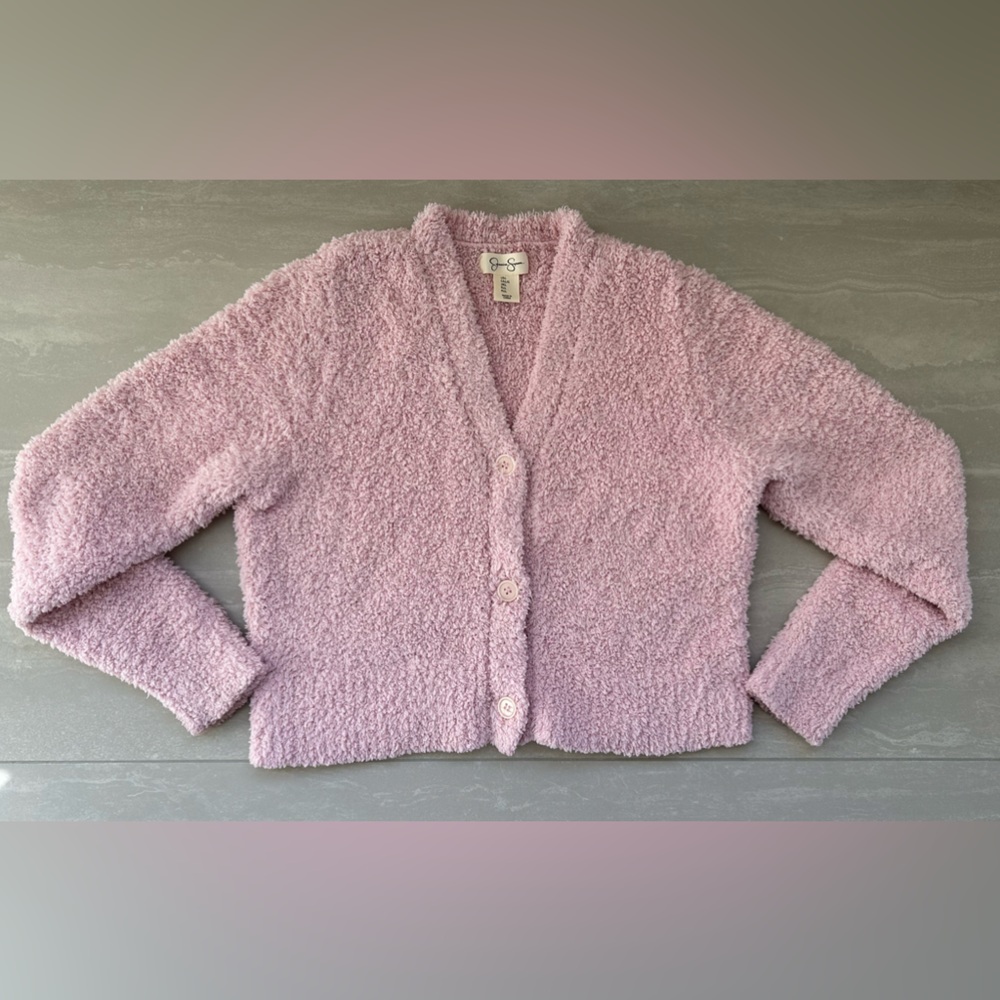 Jessica Simpson Pink Cardigan Sweater - Picture 2 of 11